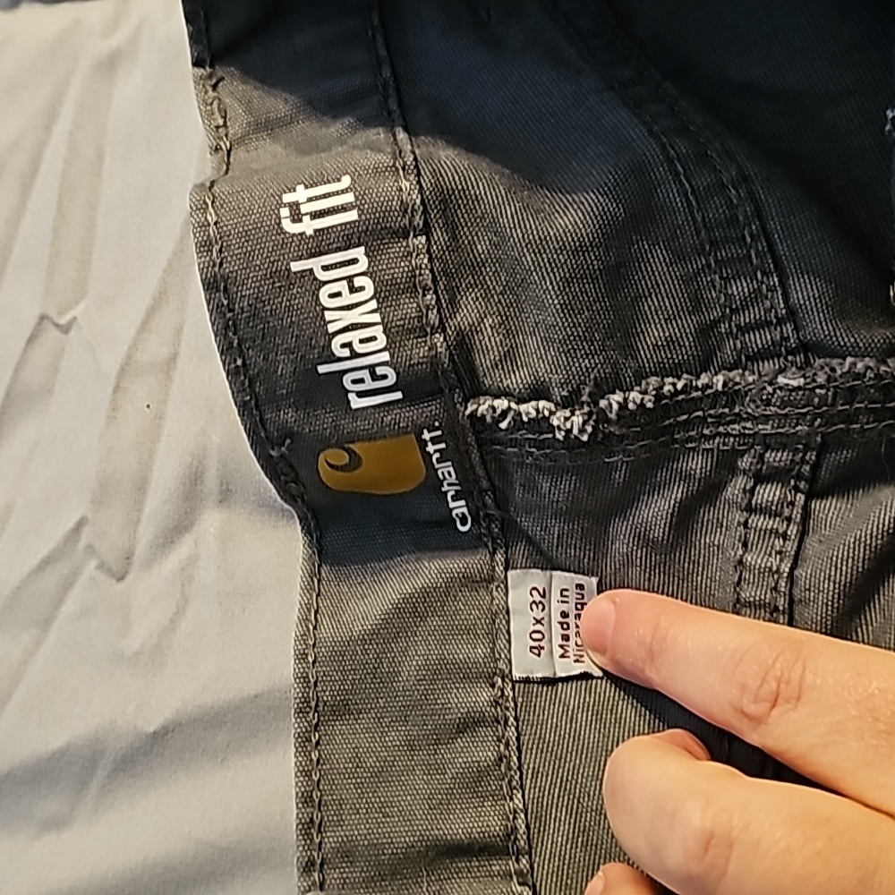 Carhartt Grey Blue Jean's Size 40x32 Relaxed Fit NWOT - Picture 3 of 5